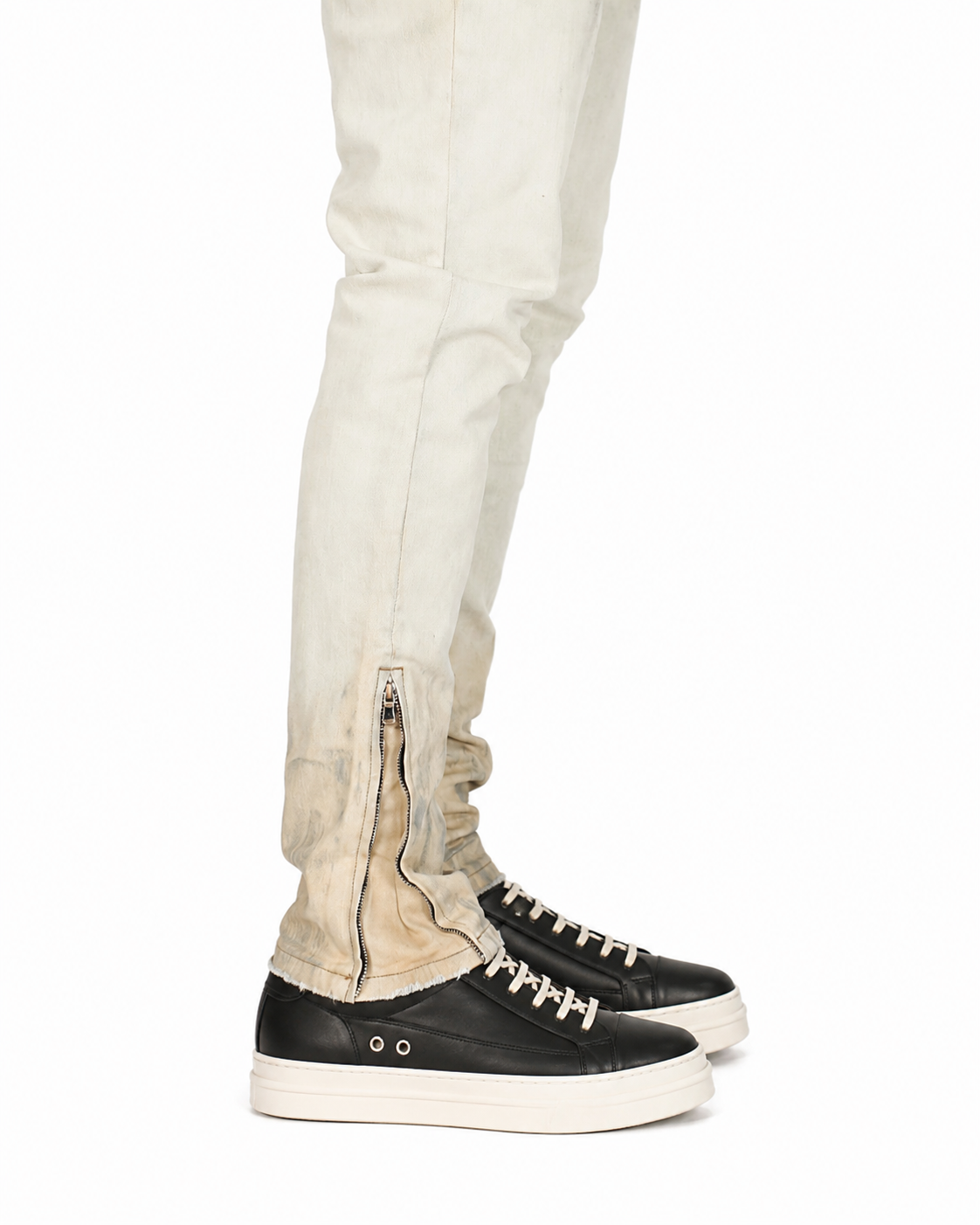 Trinity Kays Kulture Tunis Ombre  Men's Ankle Zipper Skinny Jeans