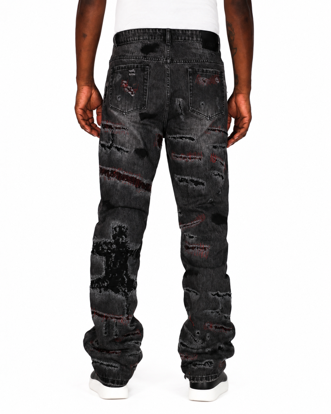 Trinity Kays Kulture Mansa Stitched Non Stretch Straight Leg Jeans For Men
