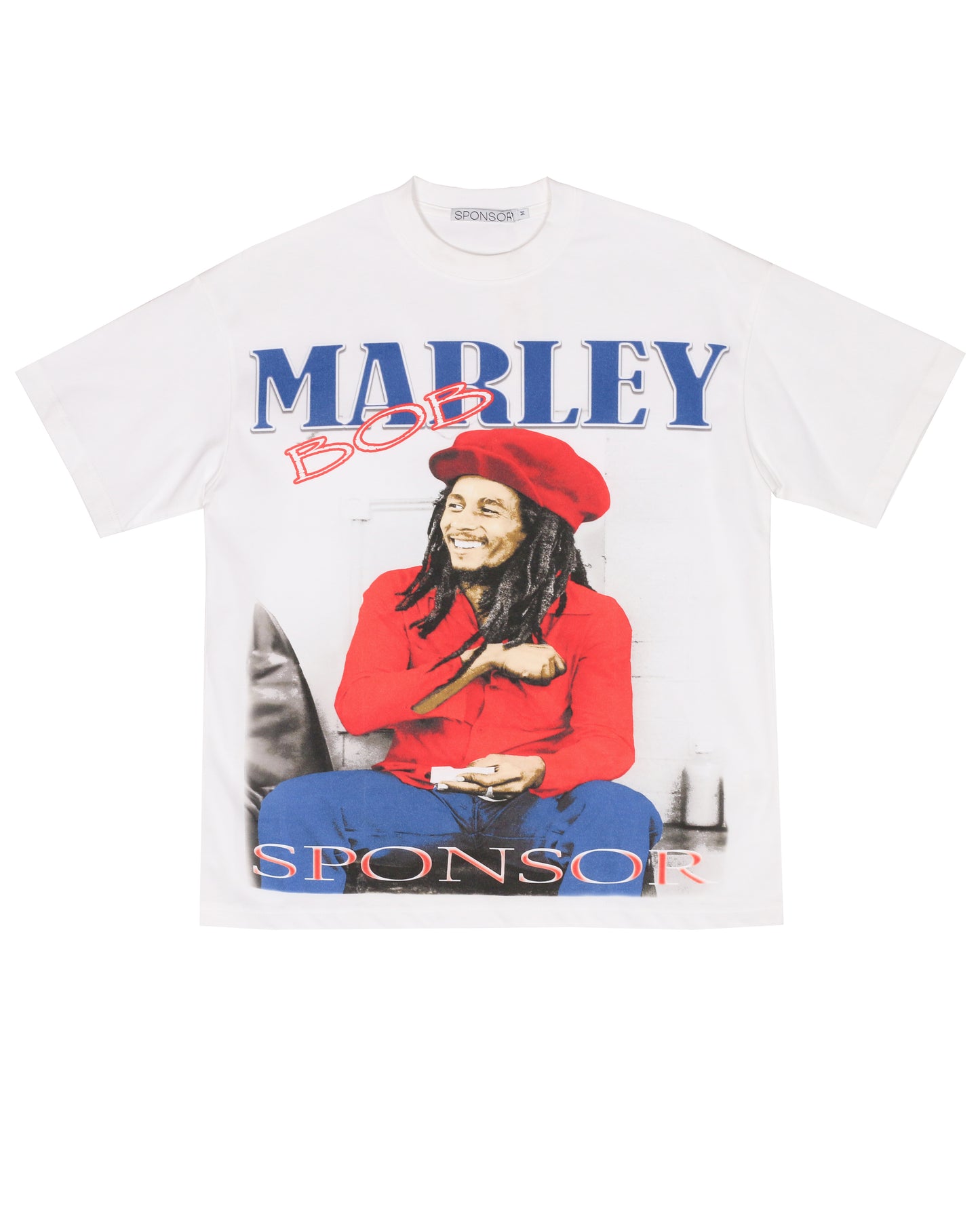 Sponsor Bob Marley BOB T Shirt in White
