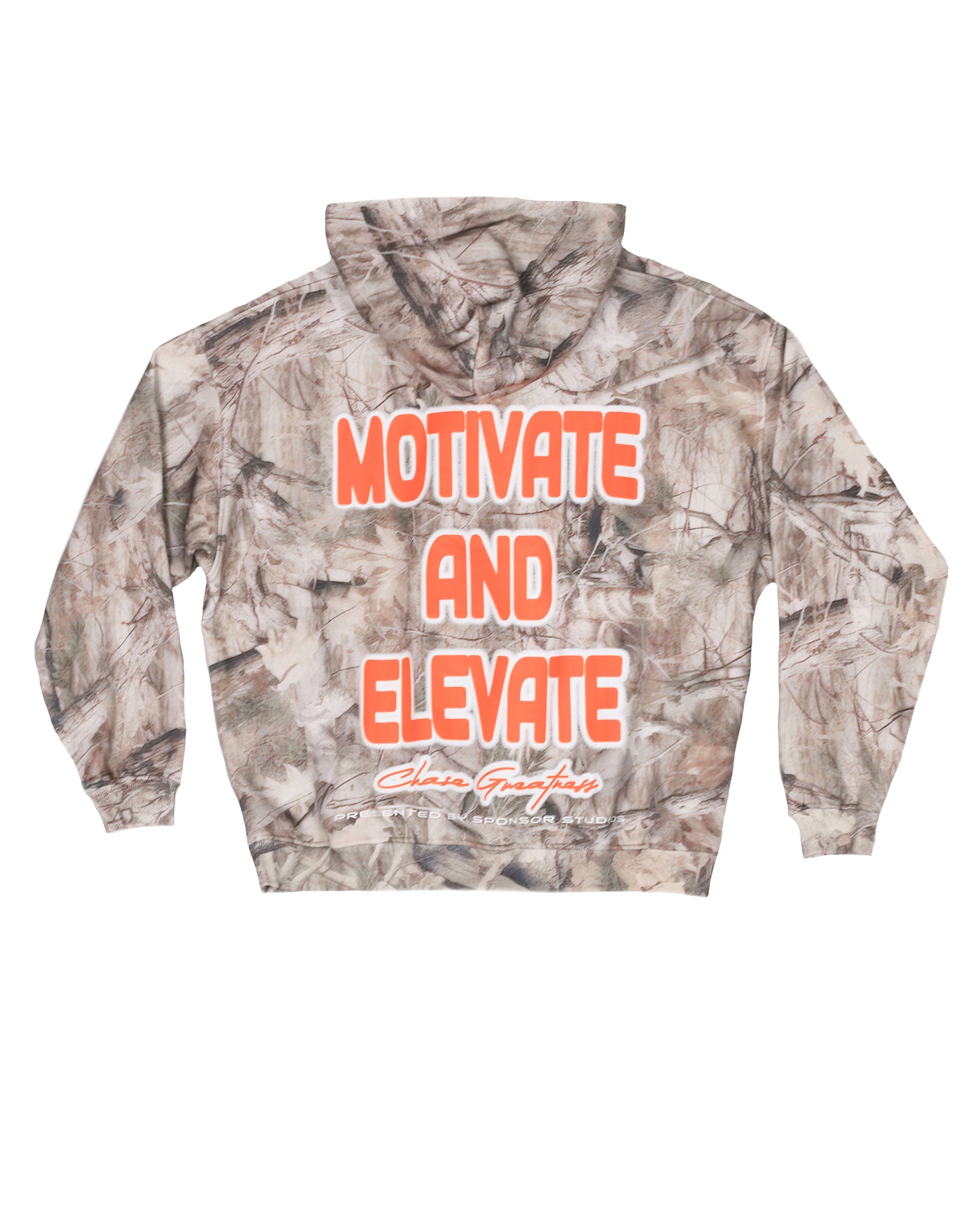 Sponsor Chase Greatness Hoodie in Grey Tree Camo