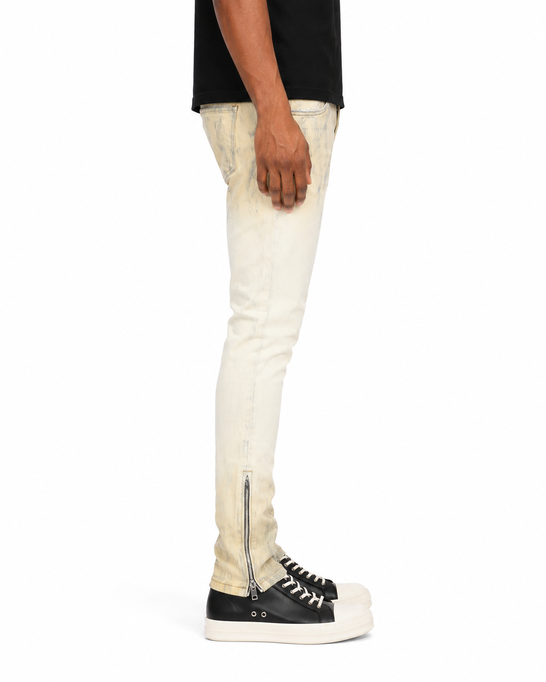 Trinity Kays Kulture Tunis Ombre  Men's Ankle Zipper Skinny Jeans