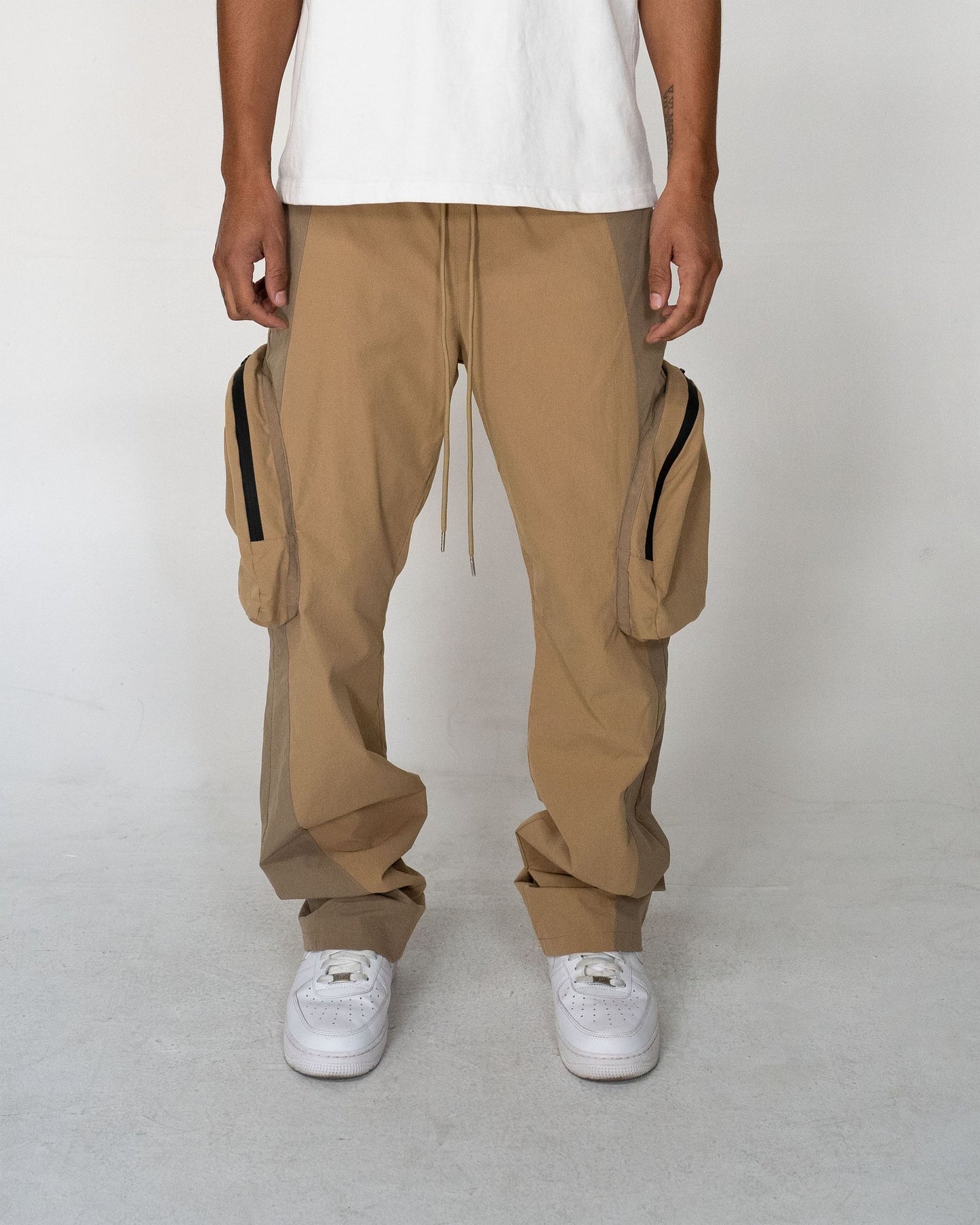 EPTM Men's Orbit Flare Pants In Tan