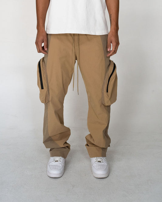 EPTM Men's Orbit Flare Pants In Tan
