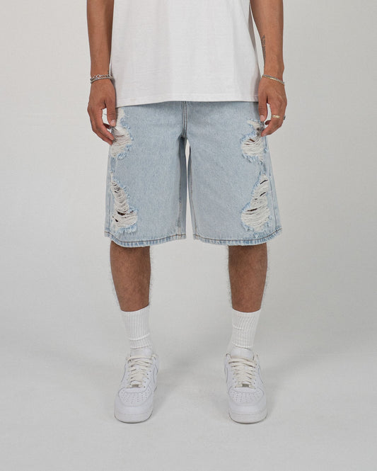 EPTM Men's Jorts Bandit Denim Shorts - Blue