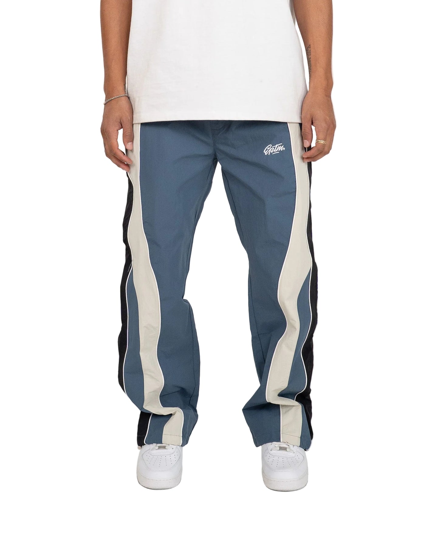 EPTM Arlo Men's Relaxed Fit Wide Leg Pants in Denim Blue