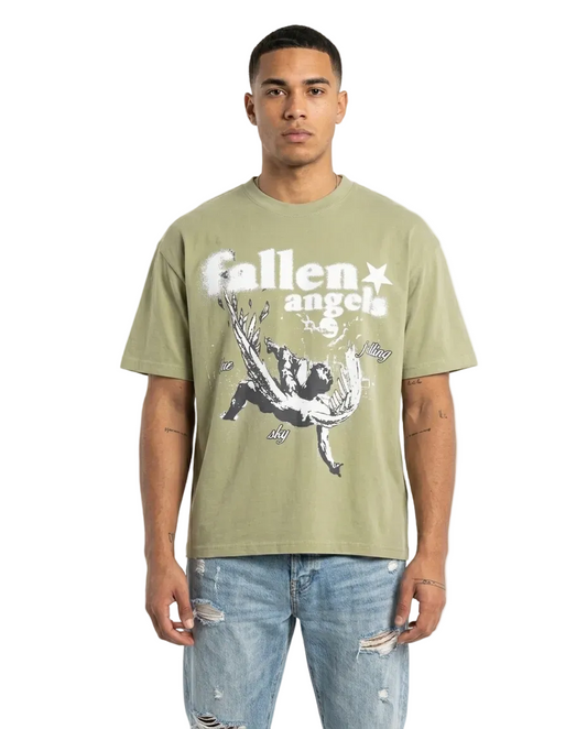 Sponsor Fallen Angels T Shirt - Sage Green