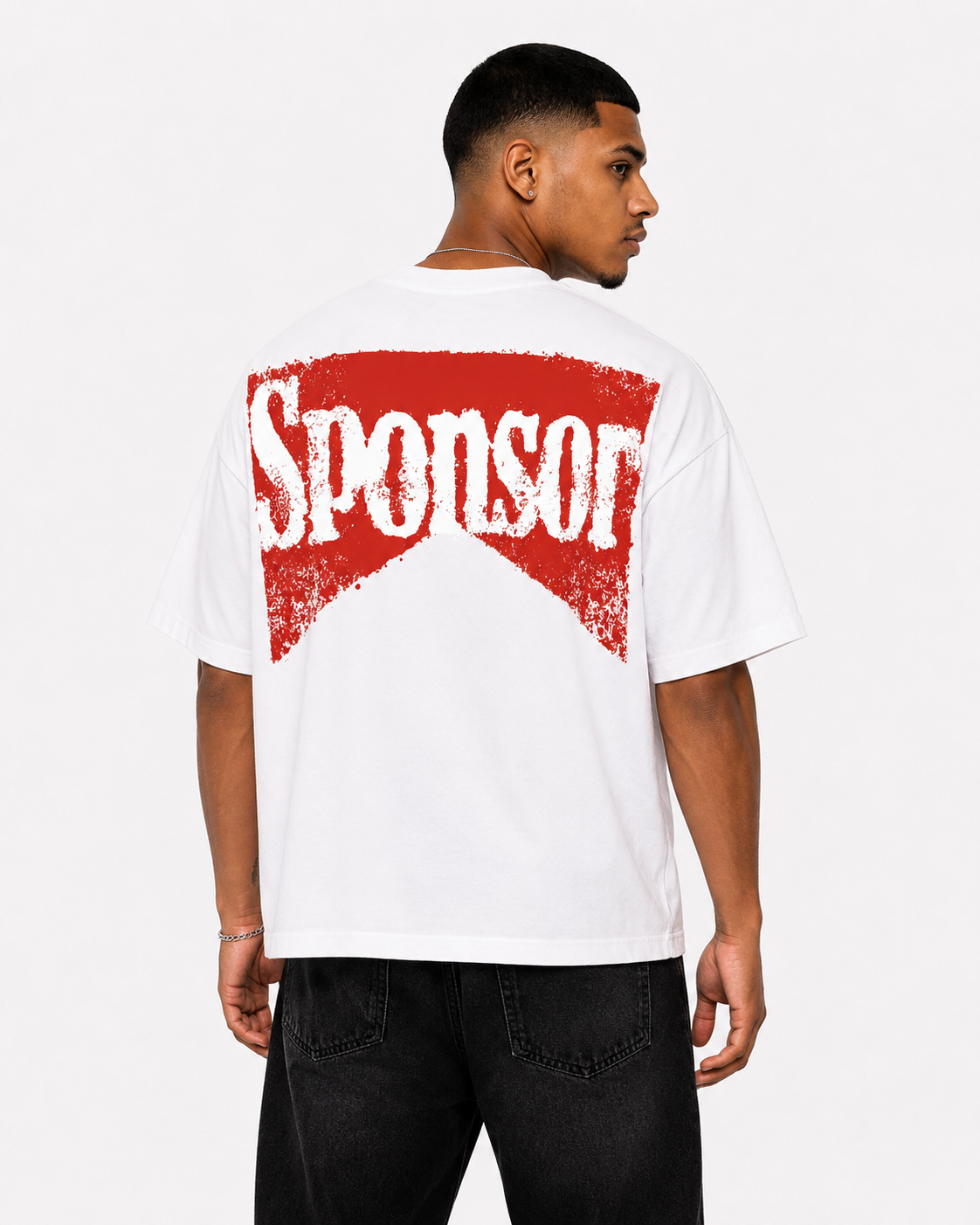 Sponsor Fearless T Shirt in White