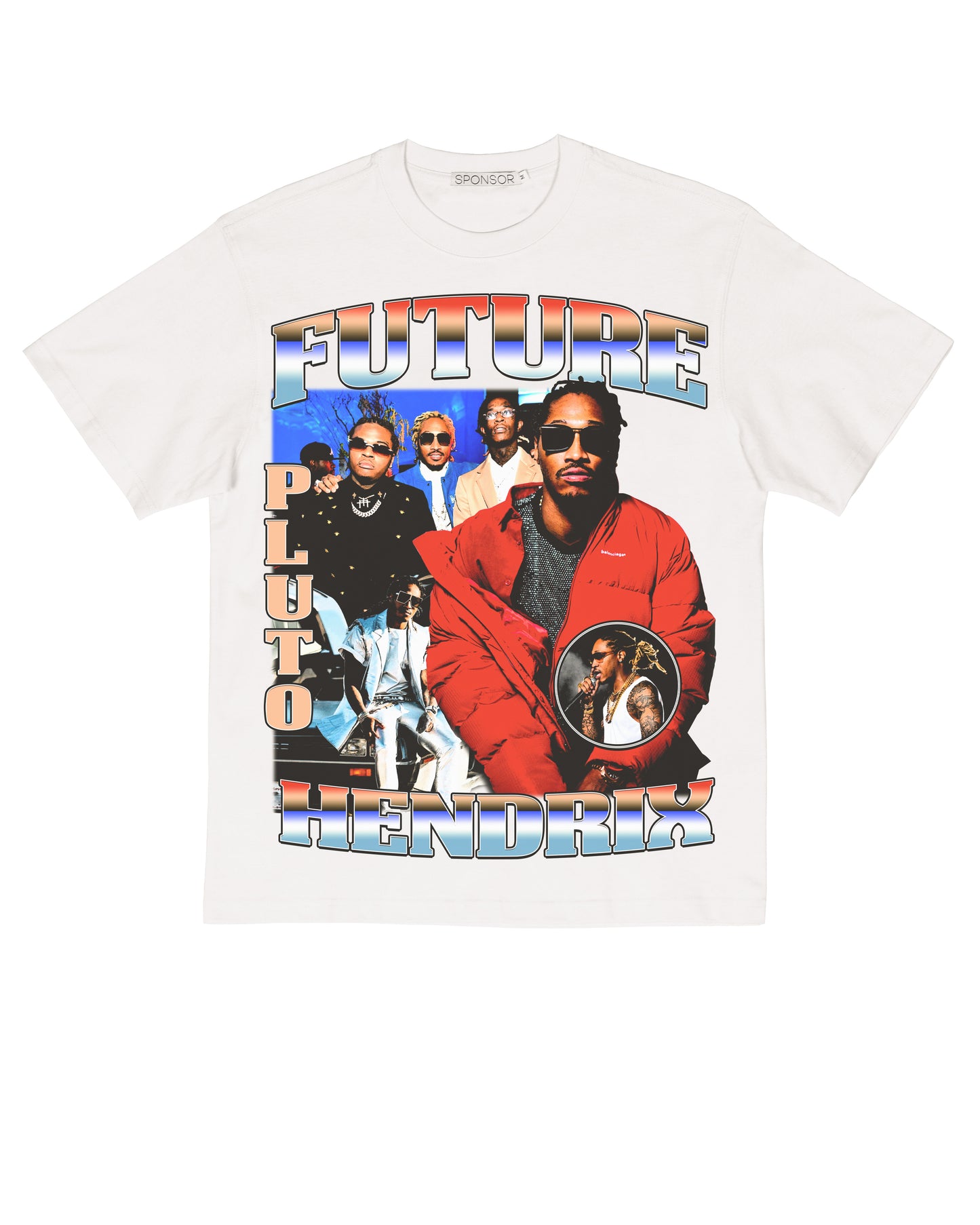Sponsor Future Pluto T Shirt in White