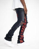 Golden Denim The Stacked Marcel Jeans in Faded Black