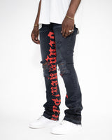 Golden Denim The Stacked Marcel Jeans in Faded Black
