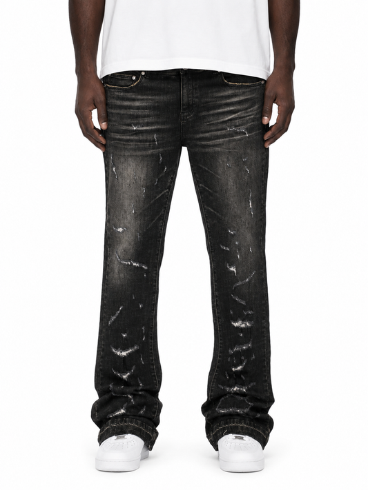 Trinity Kays Kulture Gitega Men's Flare Stacked Jeans
