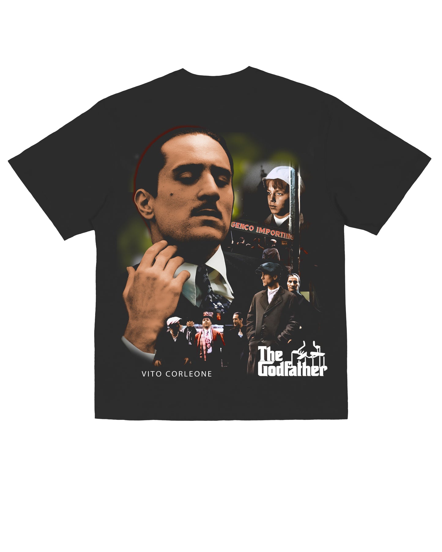 Sponsor Godfather Young Vito Family T Shirt in Black