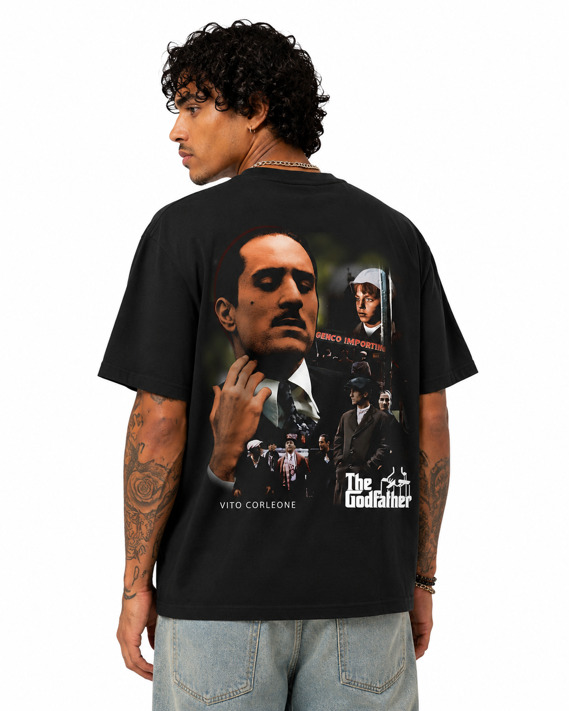 Sponsor Godfather Young Vito Family T Shirt in Black