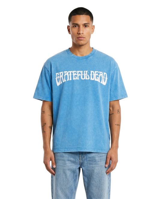 Sponsor Men's Grateful Dead Poster T Shirt-Teal