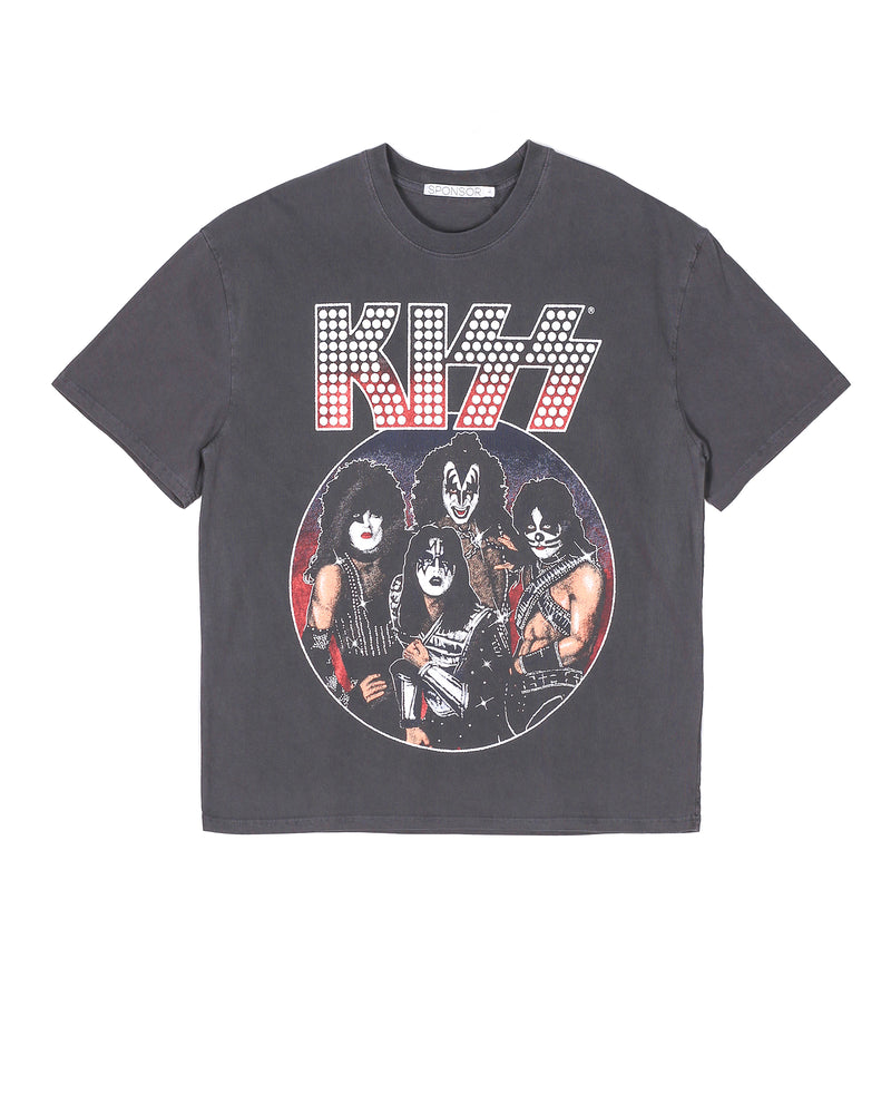 Kiss Tour Heavyweight Vintage Washed T Shirt