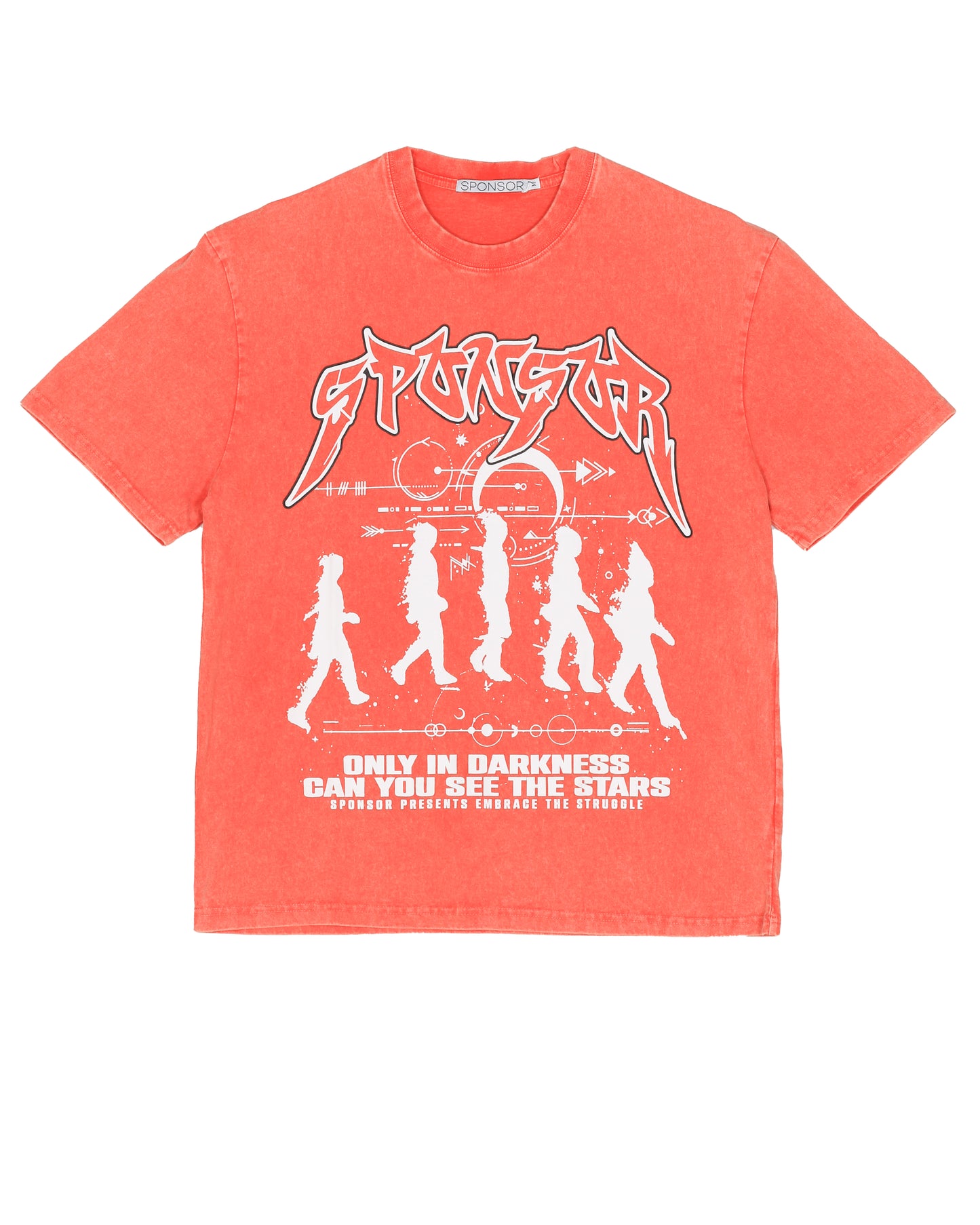 Sponsor Men's Embrace The Struggle T Shirt-Orange