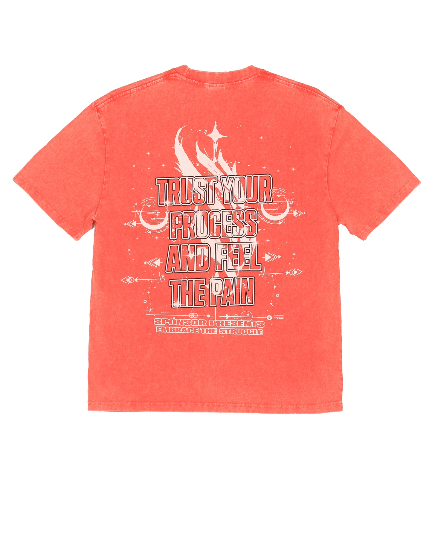 Sponsor Men's Embrace The Struggle T Shirt-Orange