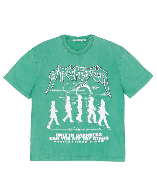 Sponsor Men's Embrace The Struggle T Shirt-Green