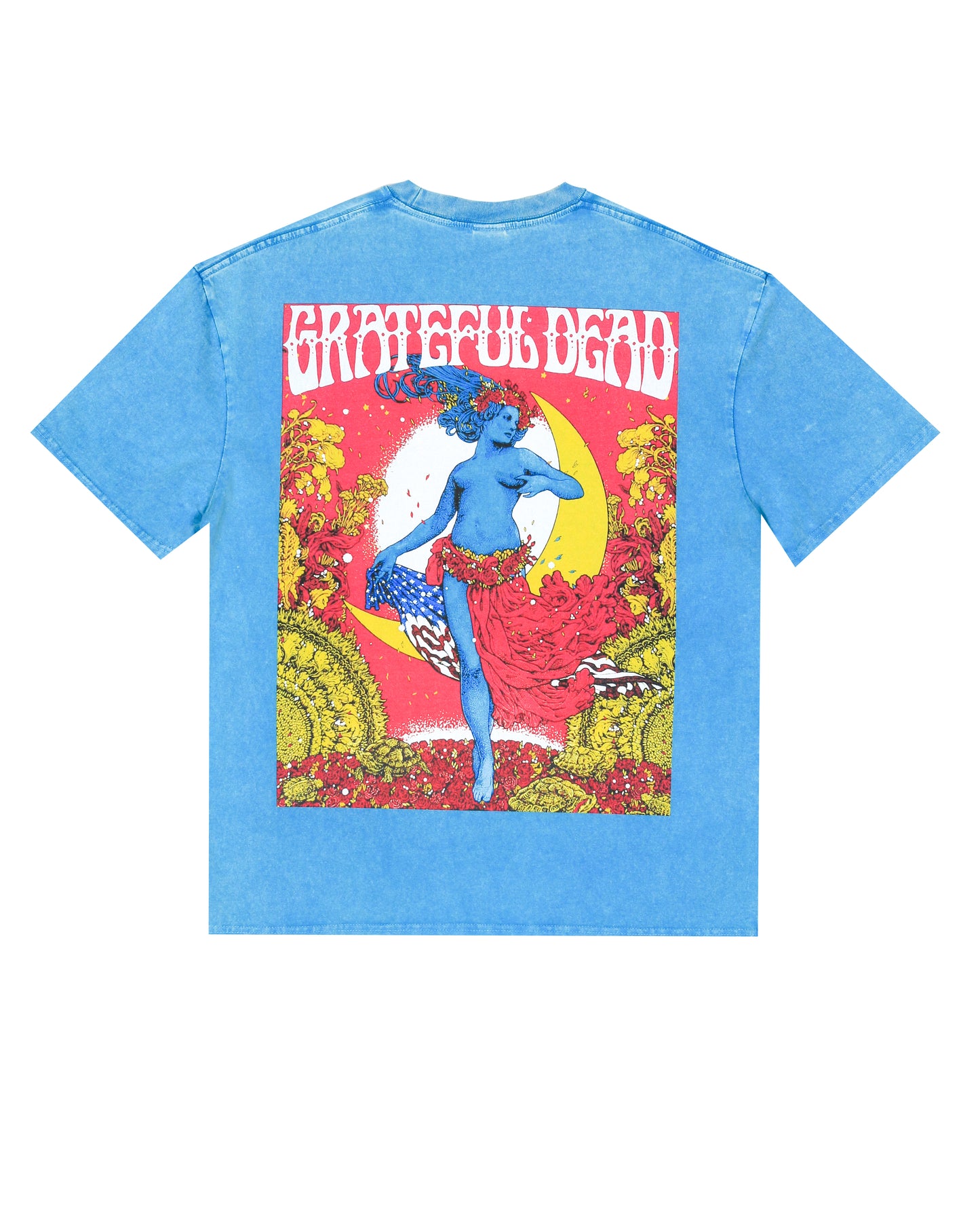 Sponsor Men's Grateful Dead Poster T Shirt-Teal