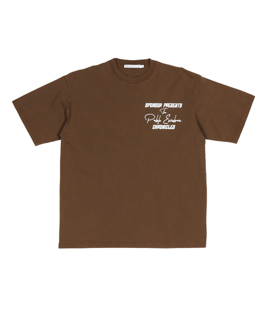 Sponsor Pablo Escobar Chronicles Vintage Wash T Shirt - Brown