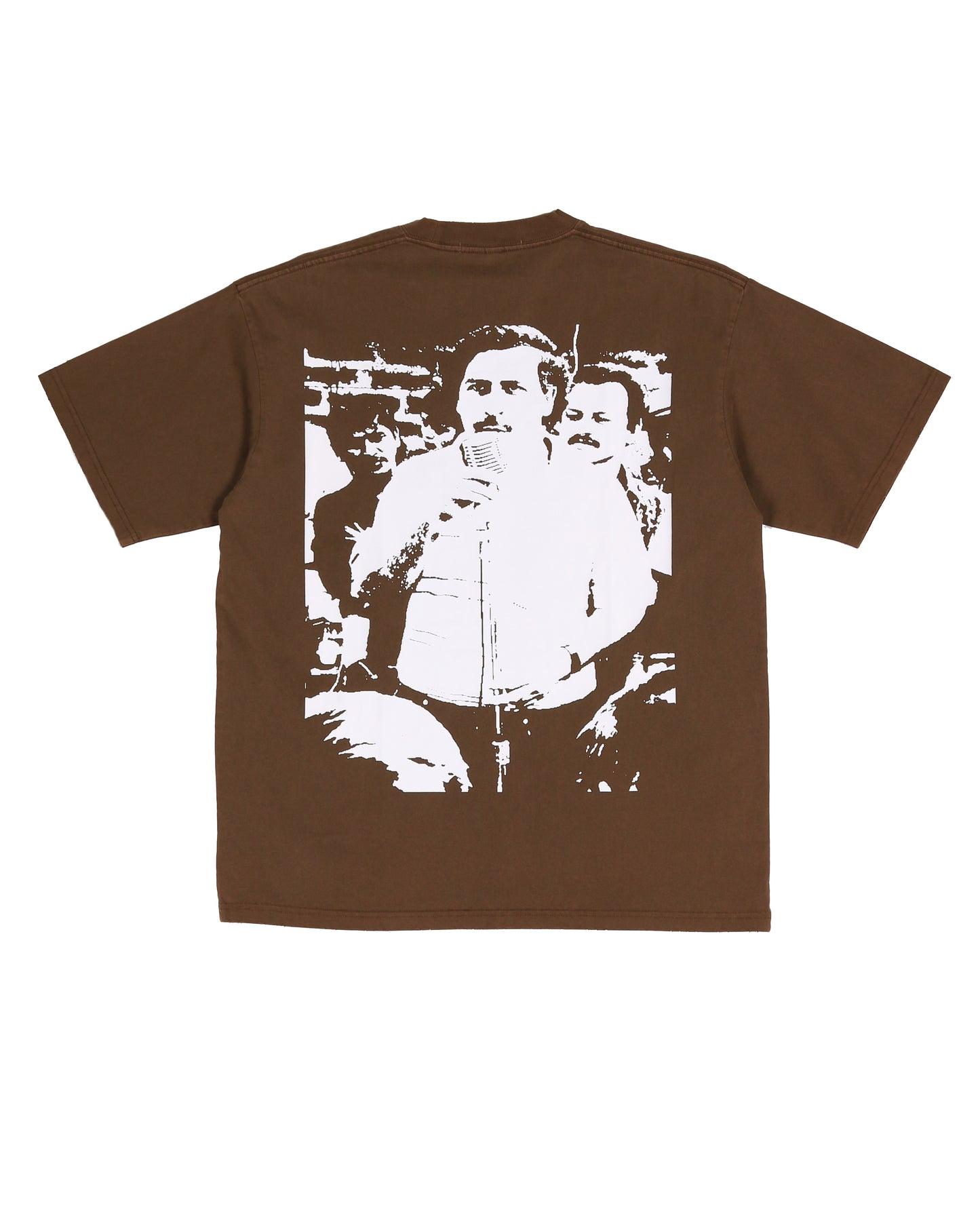 Sponsor Pablo Escobar Chronicles Vintage Wash T Shirt - Brown