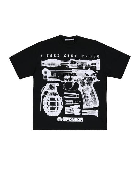 Sponsor Feel Like Pablo Tee-Black/White
