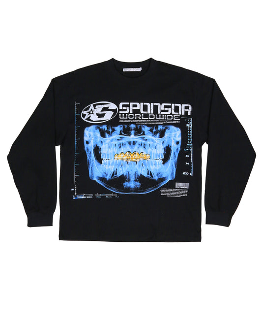 Sponsor Men's Xray Skull Long Sleeve T Shirt