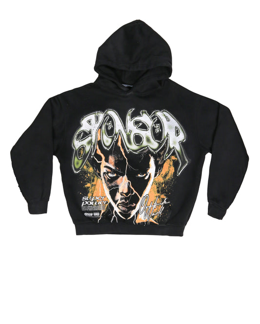 Sponsor Men's Super Power Sweatshirt Hoodie-Black