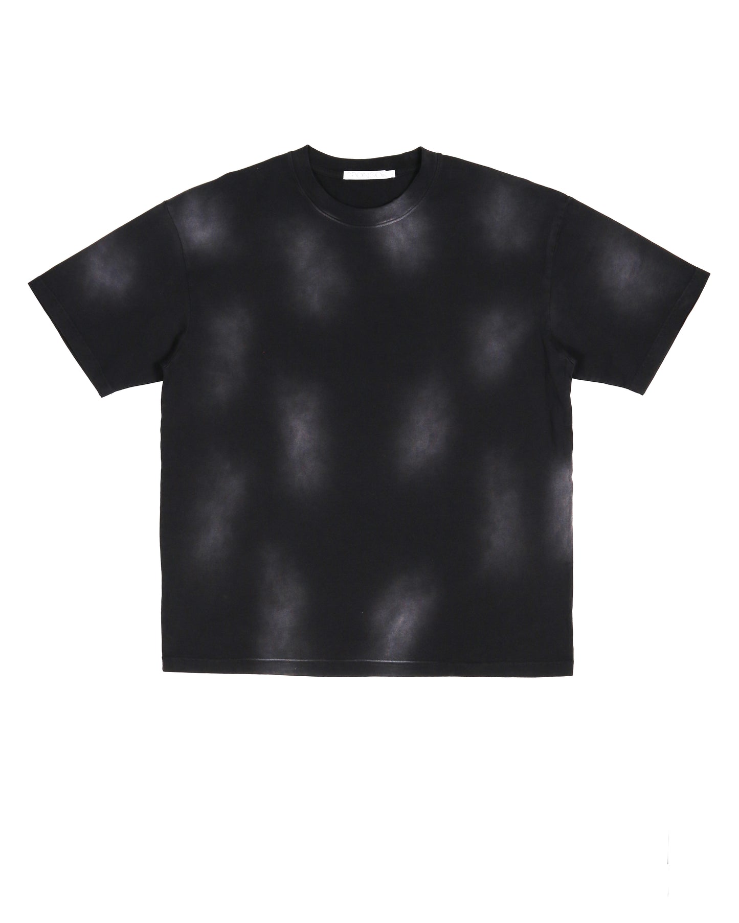 Sponsor 10158 Sun Faded Blank T Shirt - Black