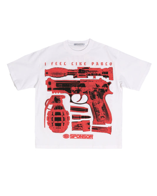 Sponsor Feel Like Pablo Tee-White/Red