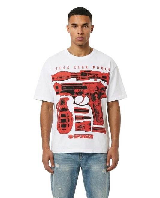 Sponsor Feel Like Pablo Tee-White/Red