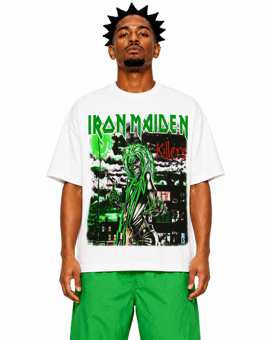 Sponsor Iron Maiden Killers T Shirt in White