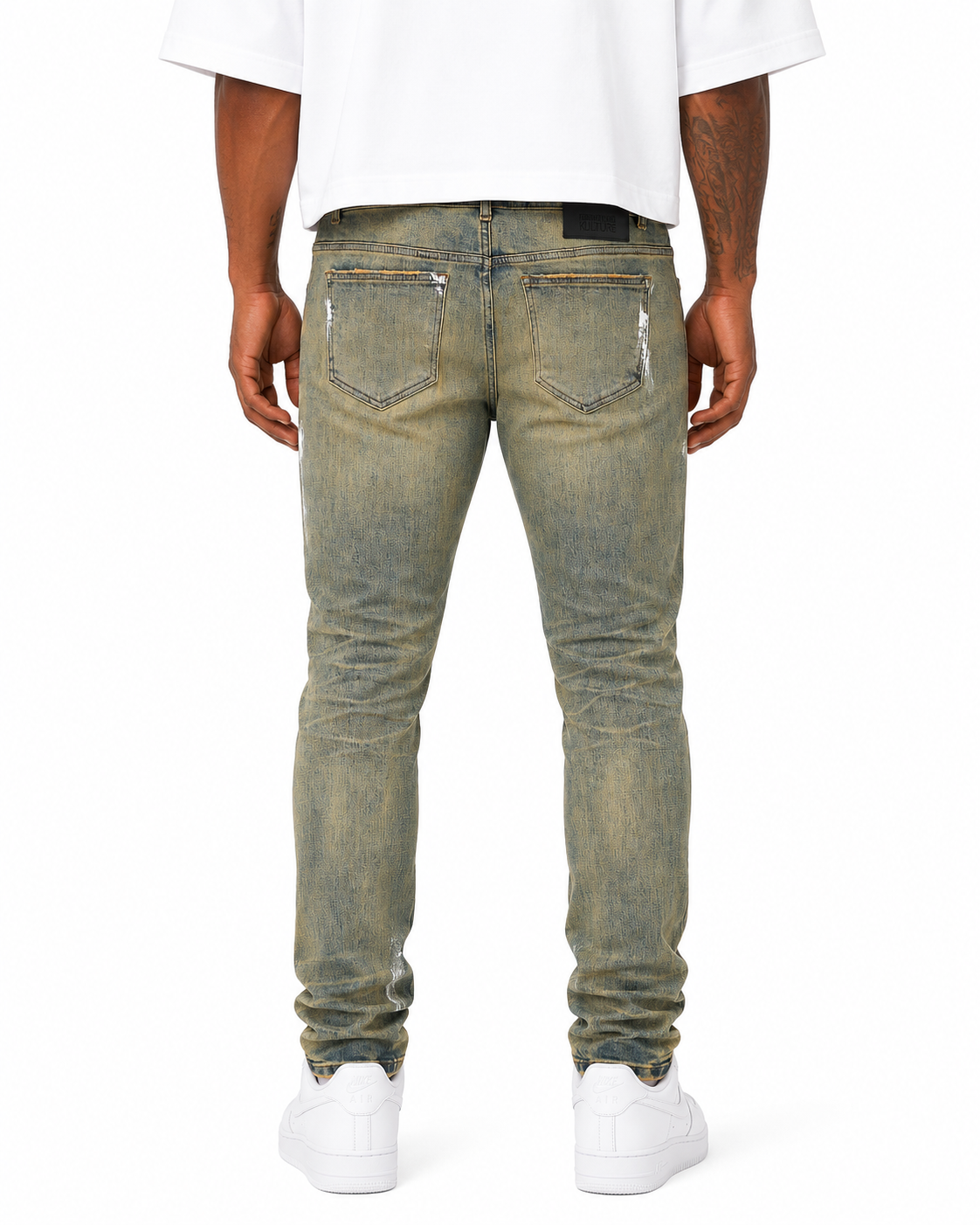 Trinity Kays Kulture Kigali Men's Paint Splatter Skinny Jeans