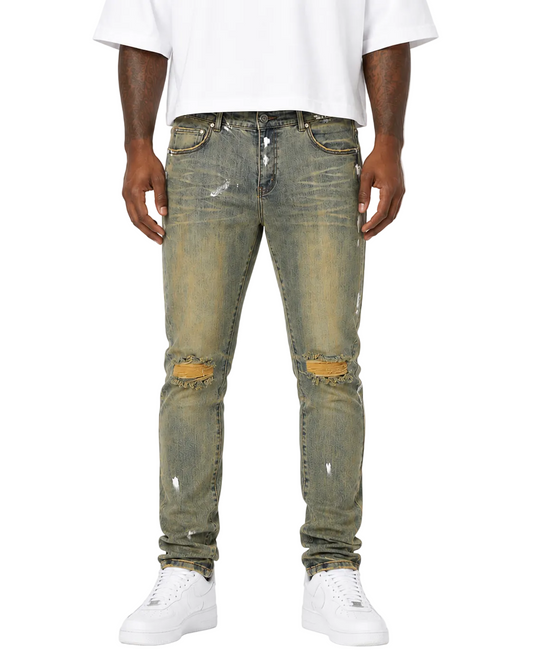 Trinity Kays Kulture Kigali Men's Paint Splatter Skinny Jeans