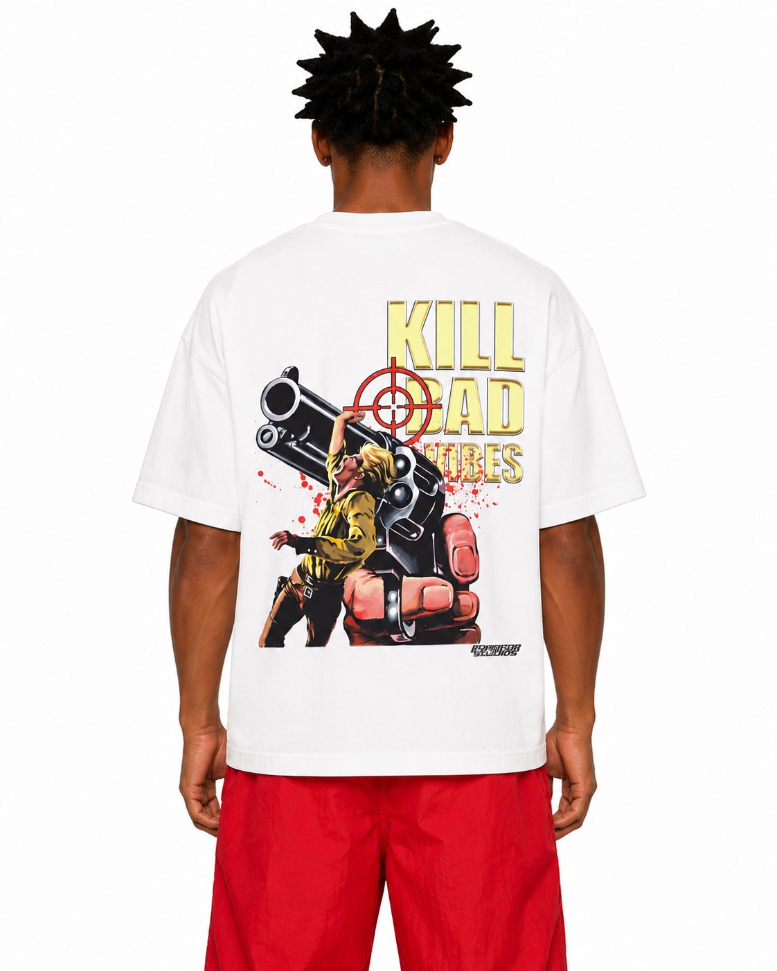 Sponsor Kill Bad Vibes T Shirt in White