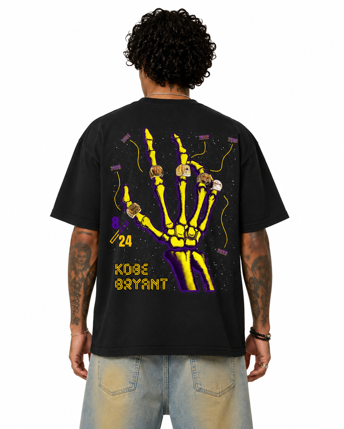 Sponsor Kobe Bryant 8/24 T Shirt in Black