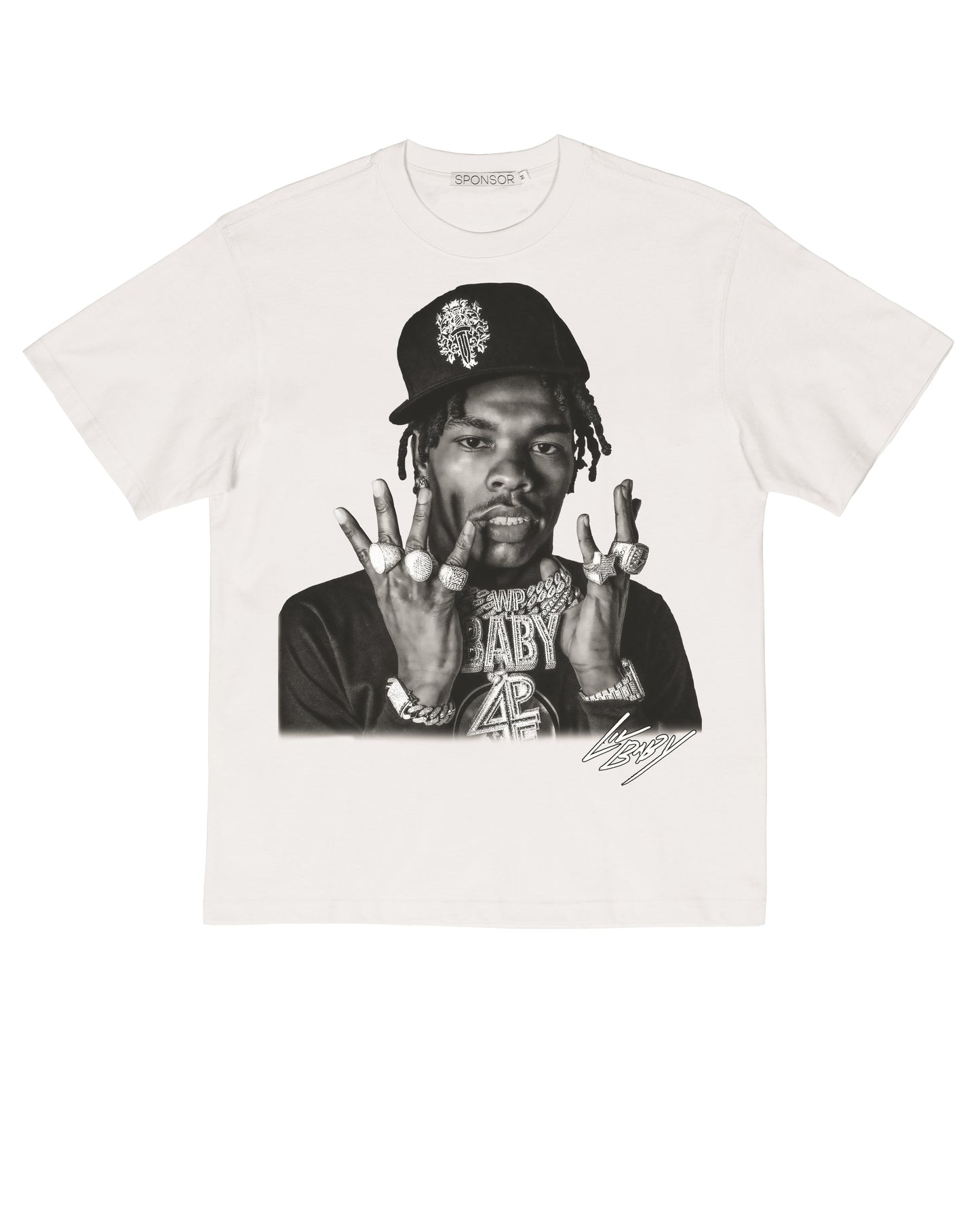 Sponsor Lil Baby 4PF T Shirt in White