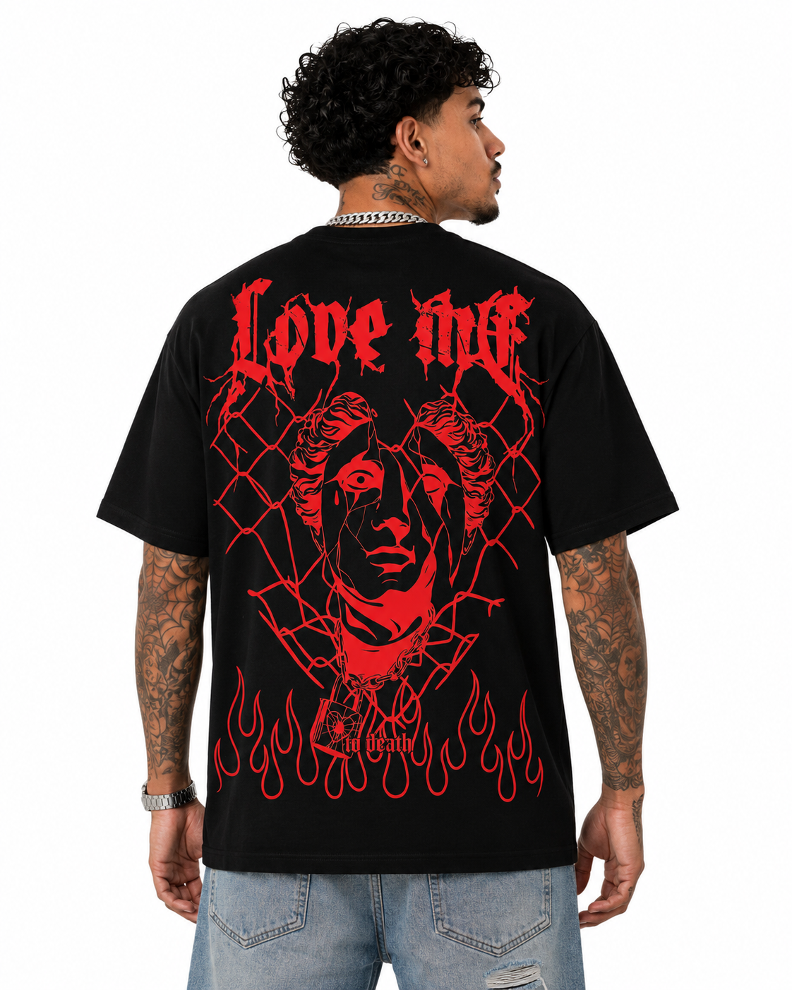 Trinity Kays Kulture Love Me To Death Graphic T Shirt in  Black and Red