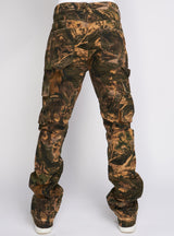 Politics Flared Camo Cargo Jeans in Hunter Camo