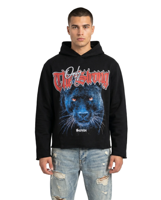 Trinity Kays Kulture Only The Strong Men's Cropped Hoodie Sweatshirt