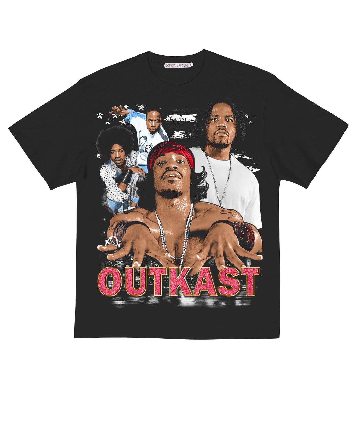 Sponsor Outkast Stankonia T Shirt in Black