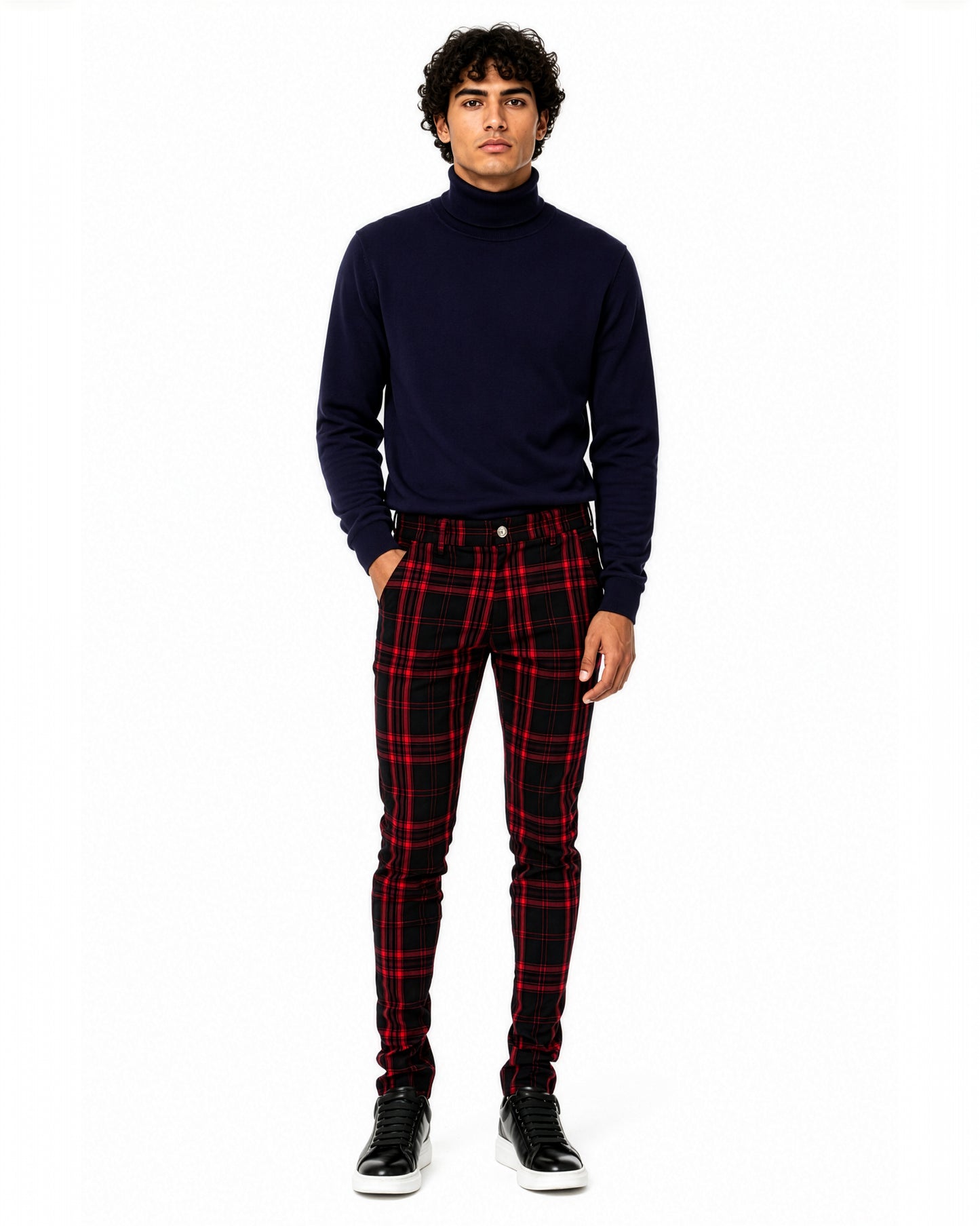 Trinity Kays Kulture Logo Turtleneck Sweater - Navy