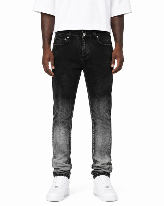 Trinity Kays Kulture Men's Porto Novo Ombre Coated Skinny Jeans