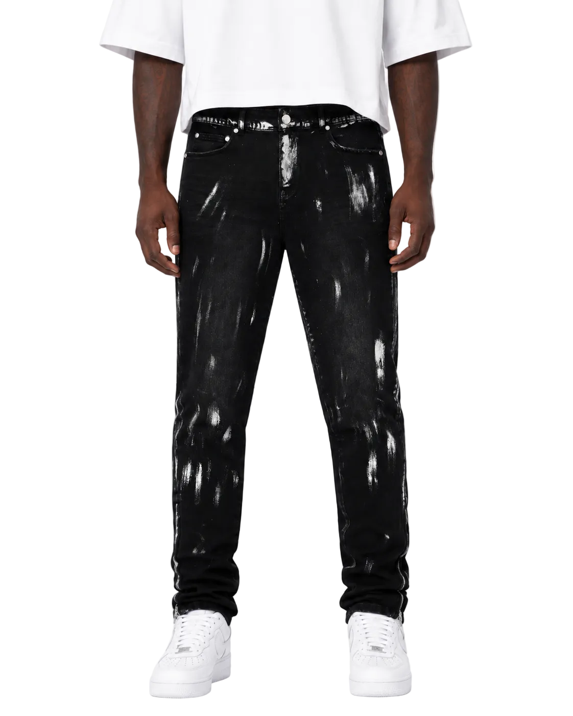 Trinity Kays Kulture Samana Men's Ankle Zipper Skinny Jeans