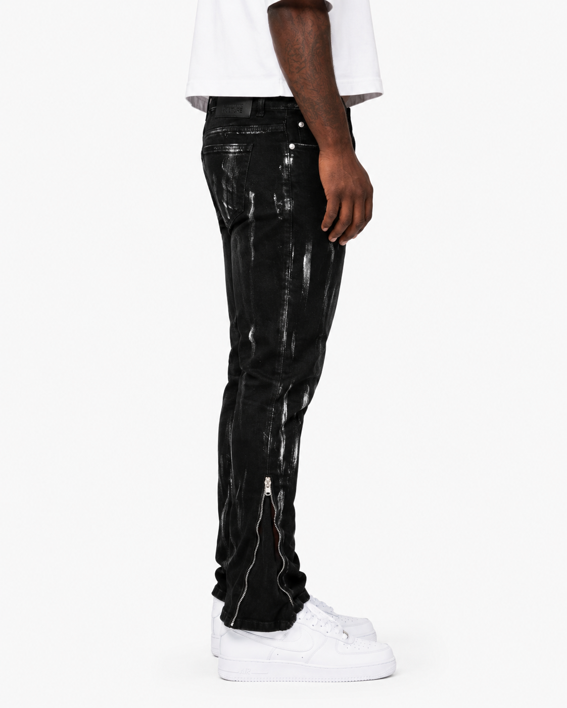 Trinity Kays Kulture Samana Men's Ankle Zipper Skinny Jeans