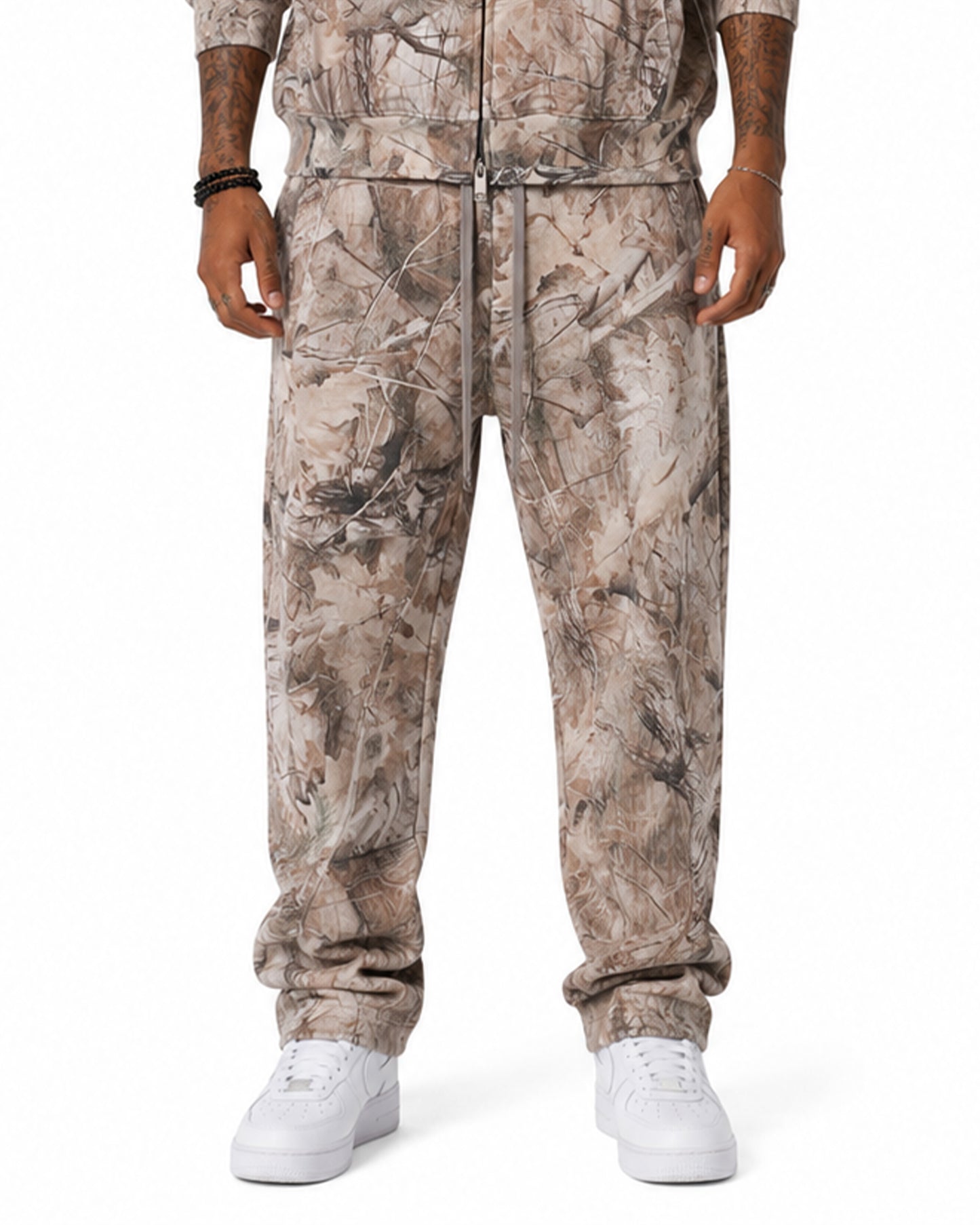 Sponsor Tree Camo Sweatpants in Grey Tree Camo
