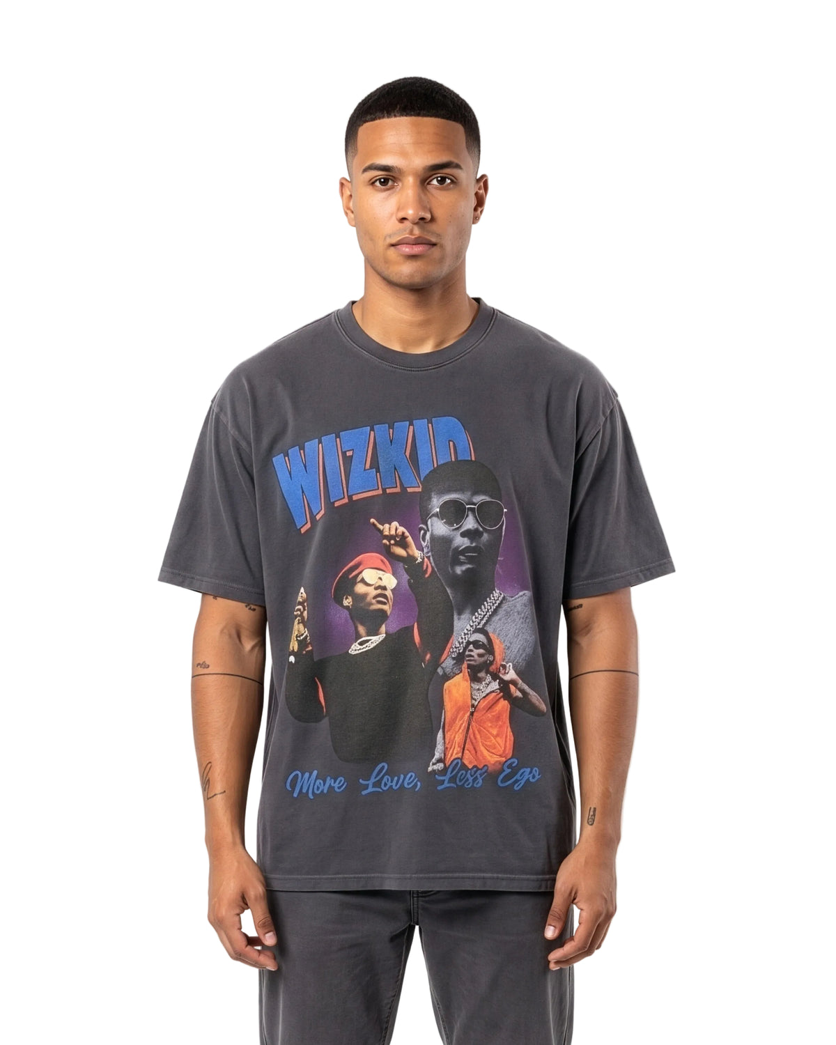 Wizkid More Love Less Ego Heavyweight Vintage Washed T Shirt