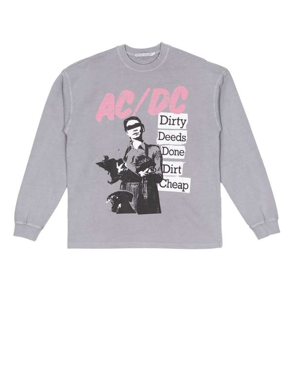 AC/DC Dirty Deeds Done Dirt Cheap Heavyweight Long Sleeve T Shirt