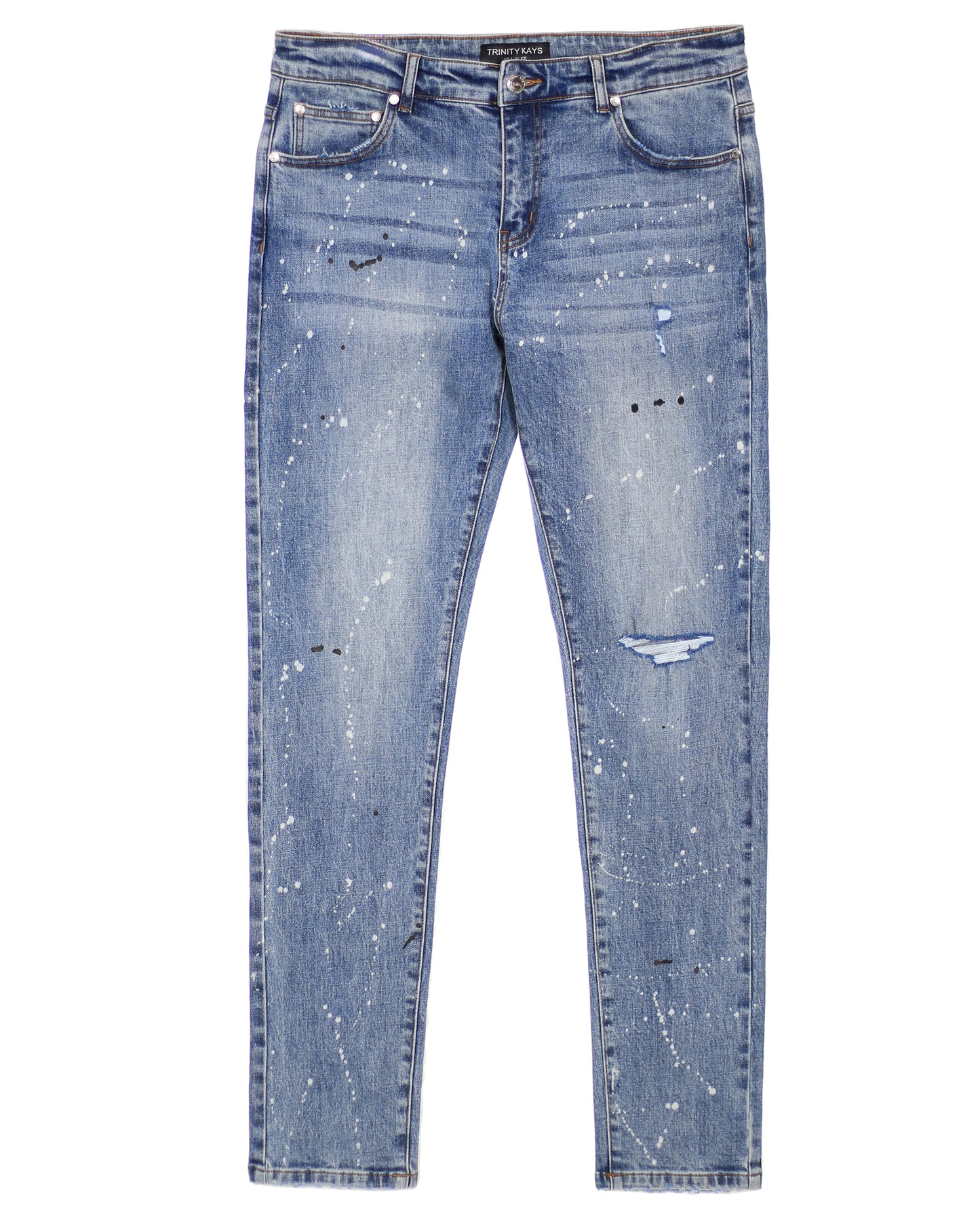 Trinity Kays Kulture Cairo Men's Paint Splatter Skinny Jeans