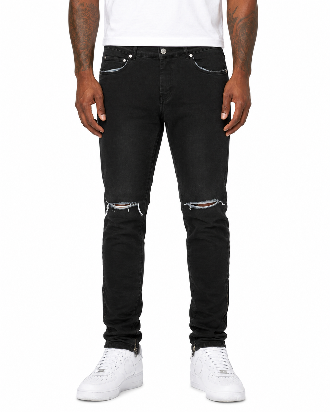 Trinity Kays Kulture Men's Dye Coat  Skinny Jeans